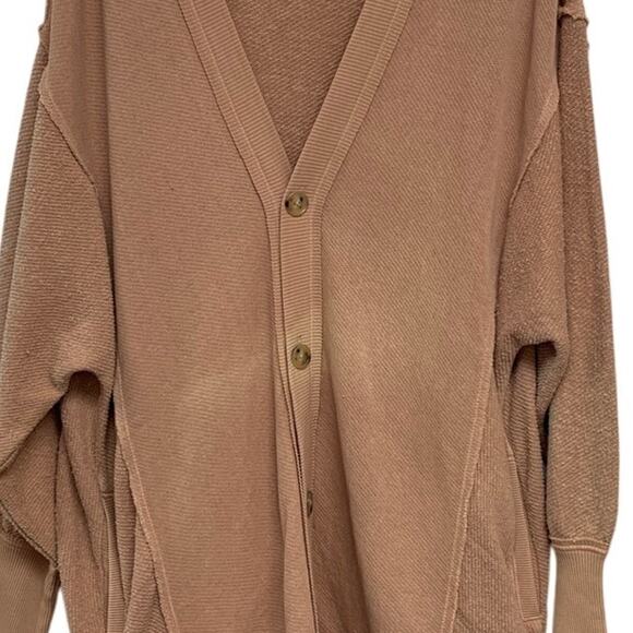 New American Eagle Womens Medium Long Sleeve Button Up Oversized Cardigan - Picture 2 of 4